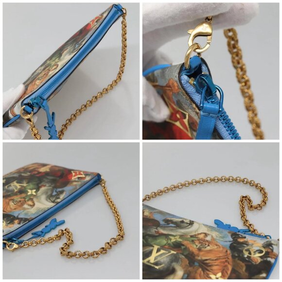 LOUIS VUITTON Celty Pochette Plat Pouch Koons Rubens M64617 LV Auth 132961M - Picture 16 of 16